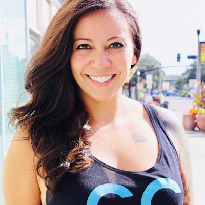 Lindsey Wheeldon – Central Cycling spin studio athletes standing in front of Central Cycling downtown St Pete location
